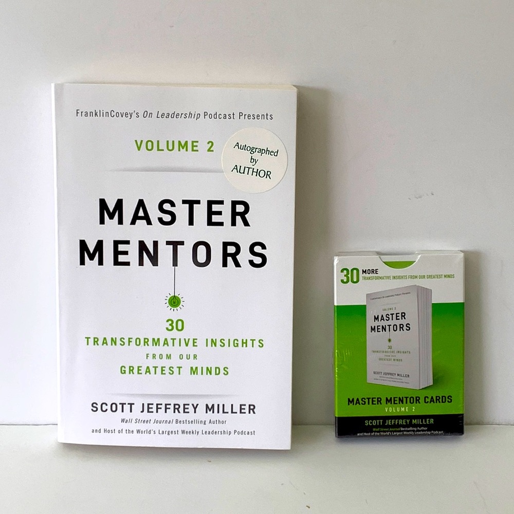 Master Mentors Volume 2: Autographed by the Author Book and Matching Cards